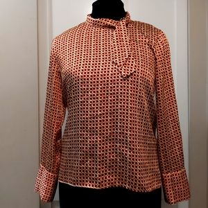 Zara Woman Tie Neck Top